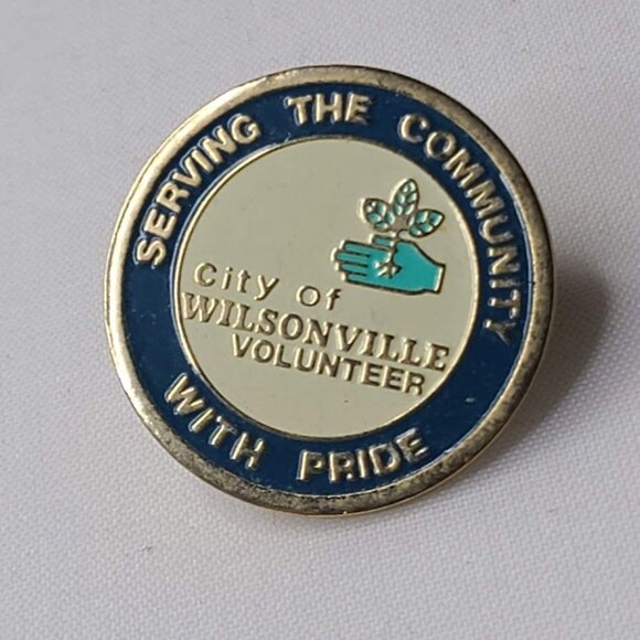 City of Wilsonville Oregon OR Volunteer Lapel Pin Serving With Pride - Picture 2 of 5
